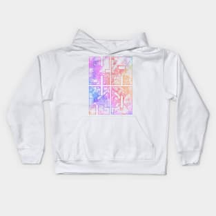 Kano, Nigeria City Map Typography - Colorful Kids Hoodie